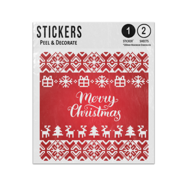 Picture of Merry Christmas Pixelated Bits Retro Sprites Sticker Sheets Twin Pack