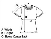 Womens Short Sleeve T-Shirt Size Guide